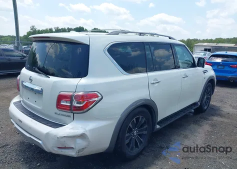 2018 Nissan Armada Platinum из США, поврежденный, VIN JN8AY2NE9J9731640